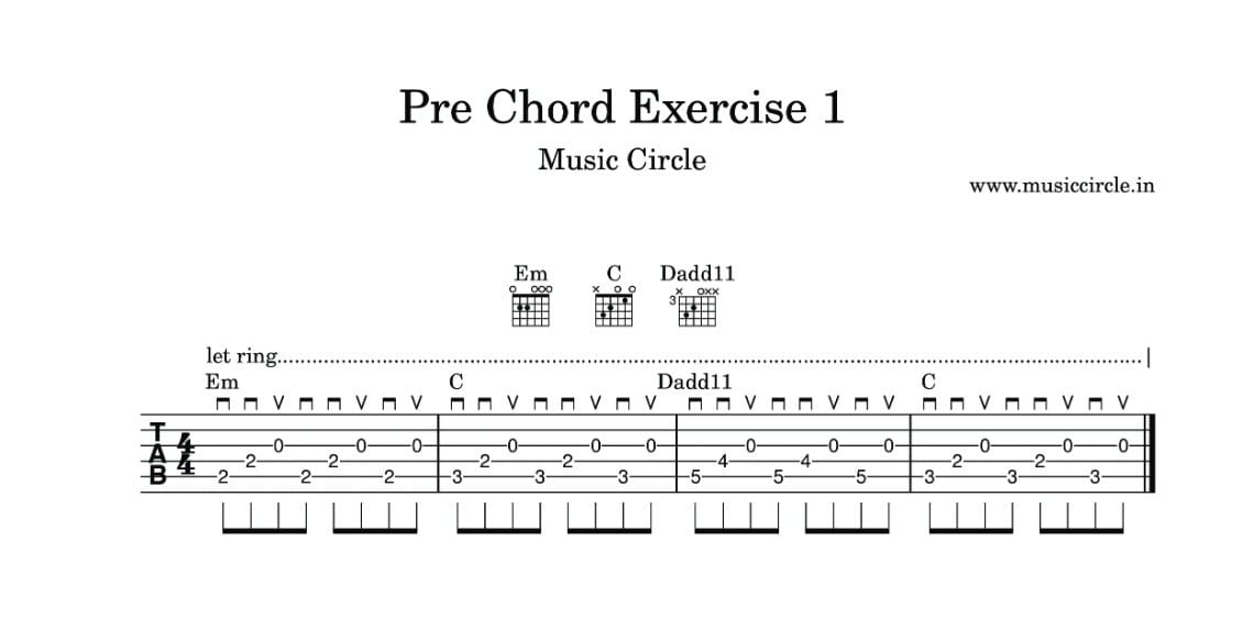 Pre Chord Exercise 1